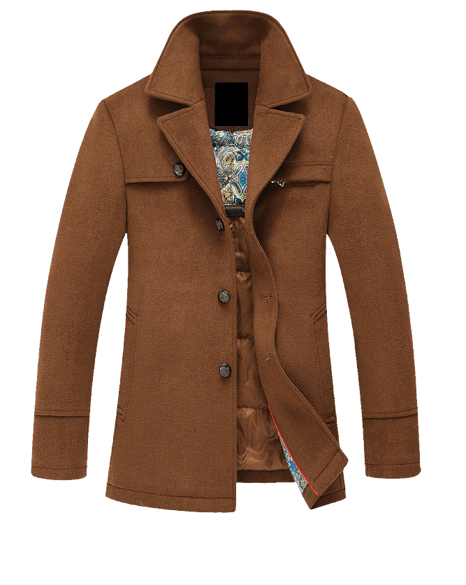 A sleek brown coat